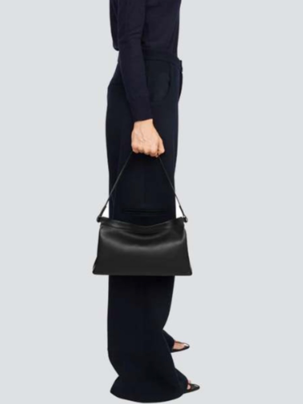Aesther Ekme Purple Sway Baguette Bag